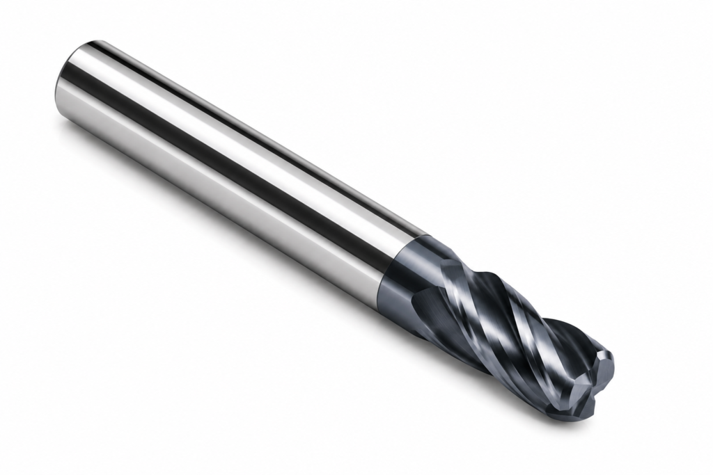 Corner radius end mills for contour milling and edge strength
